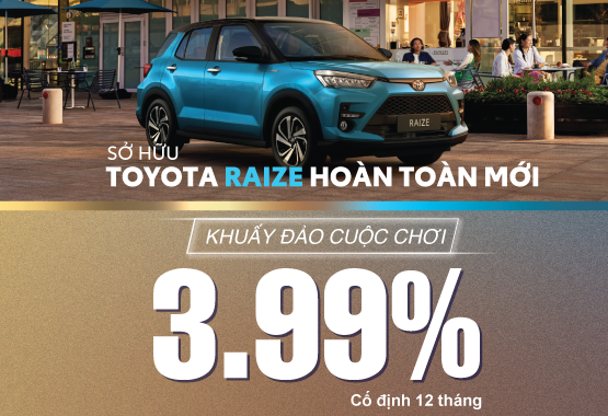 Lãi suất đặc biệt đón chào Toyota Raize