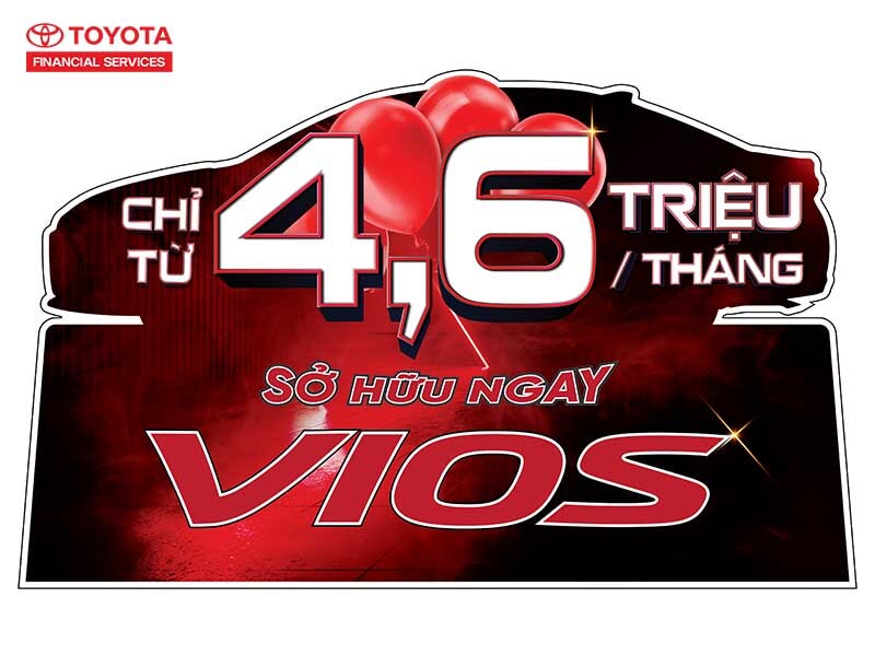 Mua xe Toyota Vios trả góp giúp khách hàng chủ động nguồn tài chính nhàn rỗi