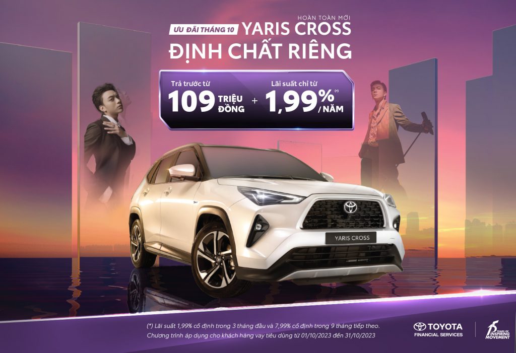 Lãi suất ưu đãi vay mua xe Toyota Yaris Cross