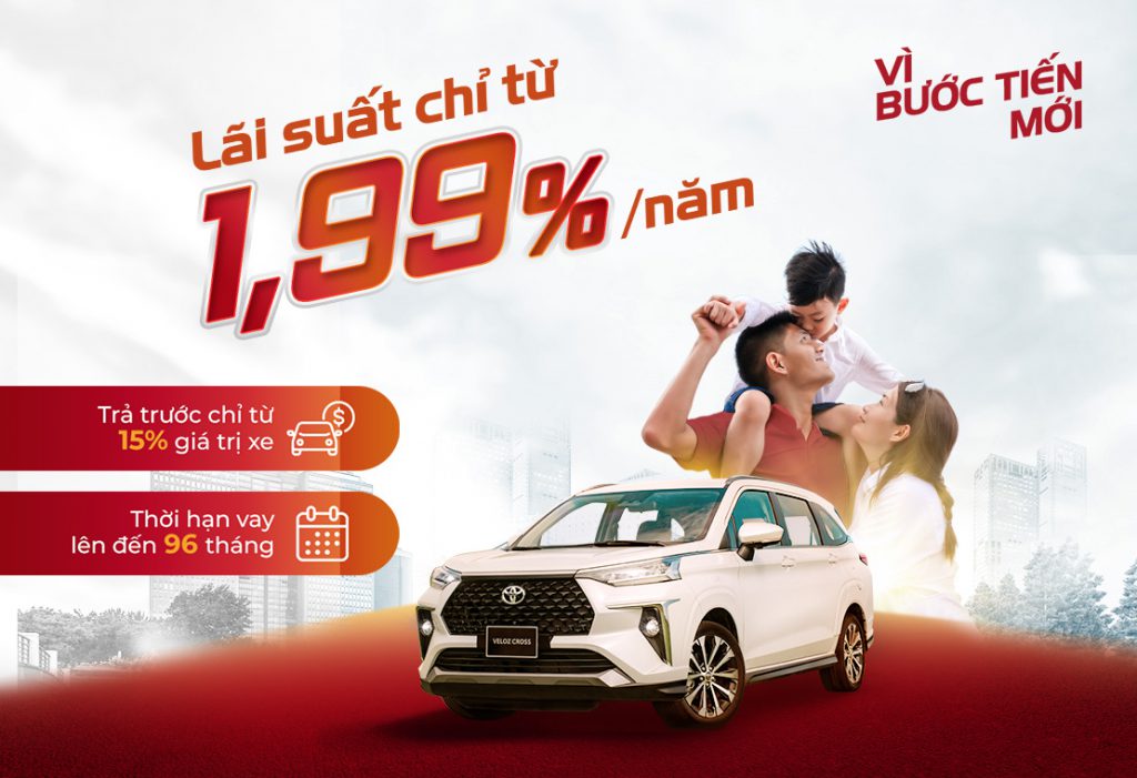 Ưu Đãi Lãi Suất Vay Mua Xe Toyota trong tháng 04 & 05/2024